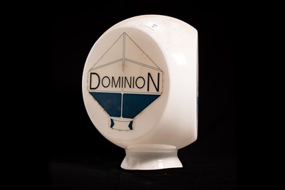Lot 21 - Dominion Glass Petrol Pump Globe
