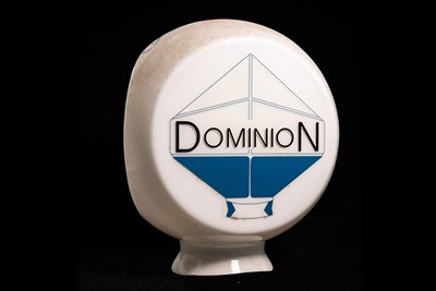 Lot 21 - Dominion Glass Petrol Pump Globe