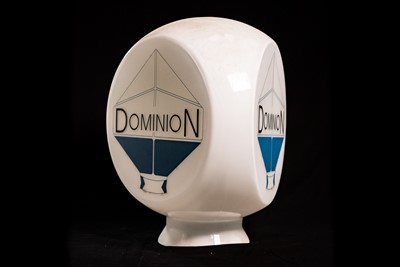 Lot 21 - Dominion Glass Petrol Pump Globe