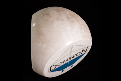 Lot 21 - Dominion Glass Petrol Pump Globe