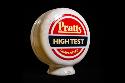 Lot 31 - Pratt’s High Test Guaranteed Plastic Petrol Pump Globe