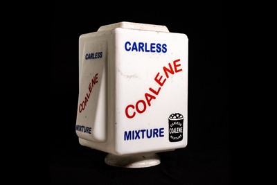 Lot 35 - Carless Coalene Mixture Glass Petrol Pump Globe