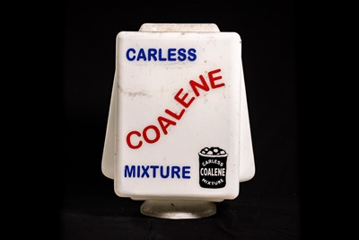 Lot 35 - Carless Coalene Mixture Glass Petrol Pump Globe