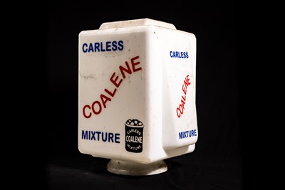 Lot 35 - Carless Coalene Mixture Glass Petrol Pump Globe