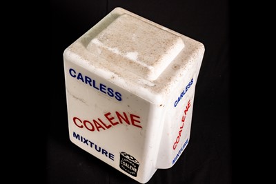 Lot 35 - Carless Coalene Mixture Glass Petrol Pump Globe
