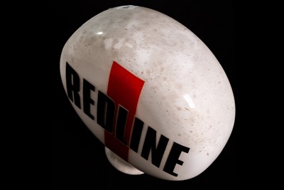 Lot 38 - Redline Petroleum Glass Petrol Pump Globe