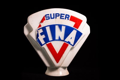 Lot 39 - Super Fina Glass Petrol Pump Globe