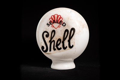 Lot 40 - Sealed Shell Glass Petrol Pump Globe