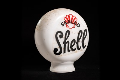 Lot 40 - Sealed Shell Glass Petrol Pump Globe