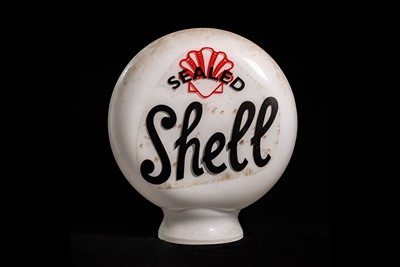Lot 40 - Sealed Shell Glass Petrol Pump Globe