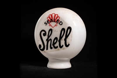 Lot 40 - Sealed Shell Glass Petrol Pump Globe