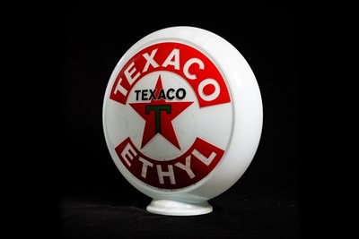 Lot 41 - Texaco Ethyl Glass Petrol Pump Globe