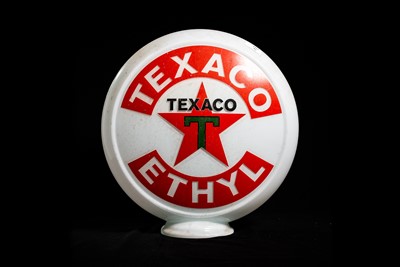 Lot 41 - Texaco Ethyl Glass Petrol Pump Globe