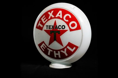 Lot 41 - Texaco Ethyl Glass Petrol Pump Globe