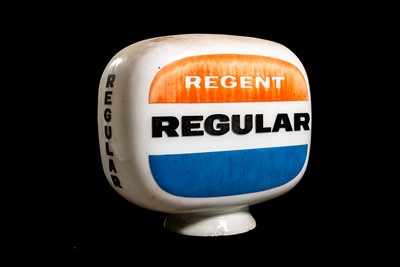Lot 42 - Regent Regular Glass Petrol Pump Globe