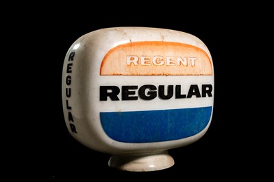 Lot 42 - Regent Regular Glass Petrol Pump Globe