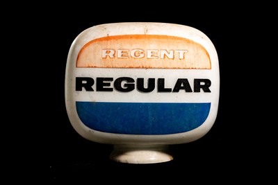 Lot 42 - Regent Regular Glass Petrol Pump Globe