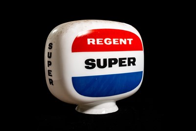 Lot 45 - Regent Super Glass Petrol Pump Globe