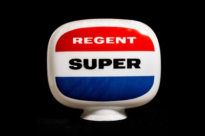 Lot 45 - Regent Super Glass Petrol Pump Globe