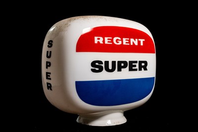 Lot 45 - Regent Super Glass Petrol Pump Globe