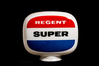 Lot 45 - Regent Super Glass Petrol Pump Globe