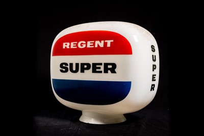 Lot 45 - Regent Super Glass Petrol Pump Globe