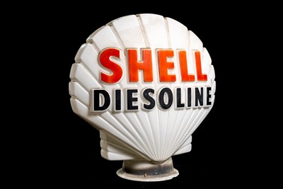 Lot 47 - Shell Diesoline Glass Petrol Pump Globe