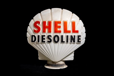Lot 47 - Shell Diesoline Glass Petrol Pump Globe