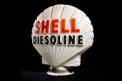 Lot 47 - Shell Diesoline Glass Petrol Pump Globe