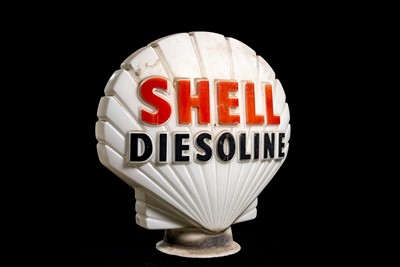 Lot 47 - Shell Diesoline Glass Petrol Pump Globe