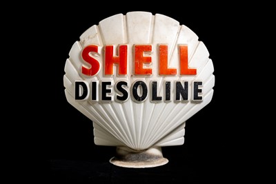 Lot 47 - Shell Diesoline Glass Petrol Pump Globe