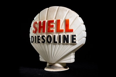 Lot 47 - Shell Diesoline Glass Petrol Pump Globe
