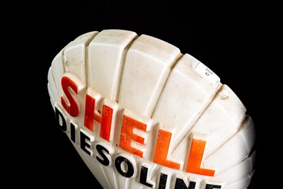 Lot 47 - Shell Diesoline Glass Petrol Pump Globe