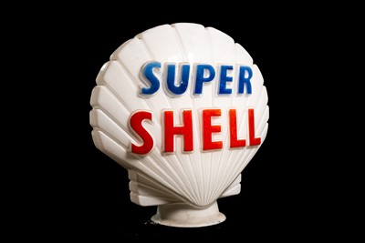 Lot 48 - Super Shell Glass Petrol Pump Globe