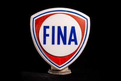 Lot 50 - Fina Glass Petrol Pump Globe
