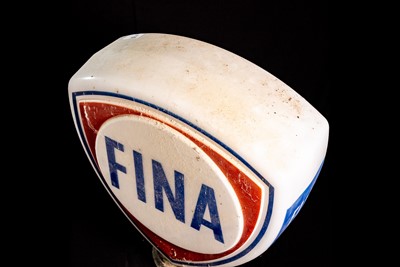 Lot 50 - Fina Glass Petrol Pump Globe