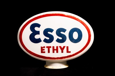 Lot 54 - Esso Ethyl Glass Petrol Pump Globe