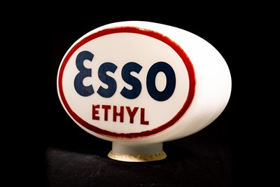 Lot 54 - Esso Ethyl Glass Petrol Pump Globe