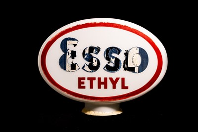 Lot 54 - Esso Ethyl Glass Petrol Pump Globe