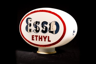 Lot 54 - Esso Ethyl Glass Petrol Pump Globe