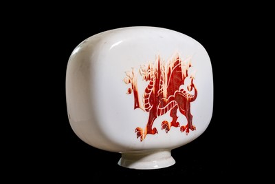 Lot 55 - Welsh Dragon Petroleum Glass Petrol Pump Globe