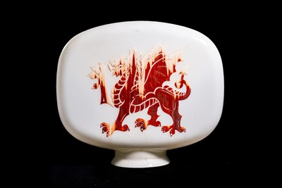 Lot 55 - Welsh Dragon Petroleum Glass Petrol Pump Globe