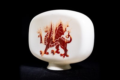 Lot 55 - Welsh Dragon Petroleum Glass Petrol Pump Globe