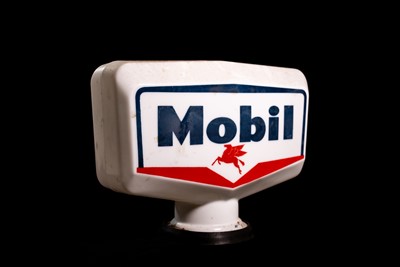 Lot 63 - Mobil Glass Petrol Pump Globe