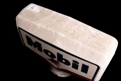 Lot 63 - Mobil Glass Petrol Pump Globe