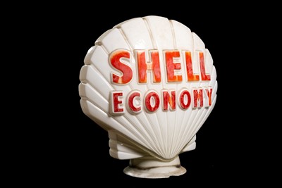 Lot 66 - Shell Economy Glass Petrol Pump Globe