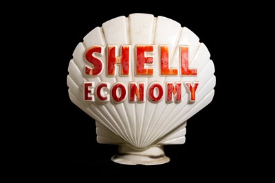 Lot 66 - Shell Economy Glass Petrol Pump Globe