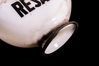 Lot 73 - ‘Not For Resale’ Glass Petrol Pump Globe
