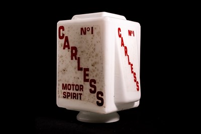 Lot 75 - Carless Motor Spirit Glass Petrol Pump Globe