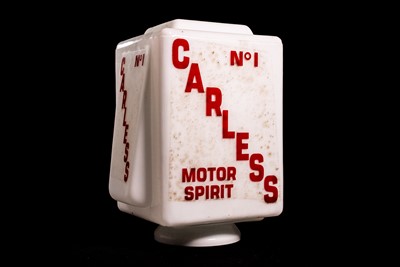 Lot 75 - Carless Motor Spirit Glass Petrol Pump Globe
